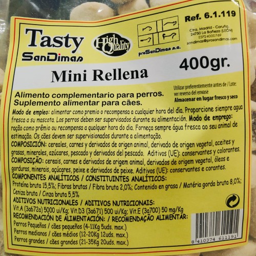 Galletas Mini Rellenas Tasty 400g para Perros