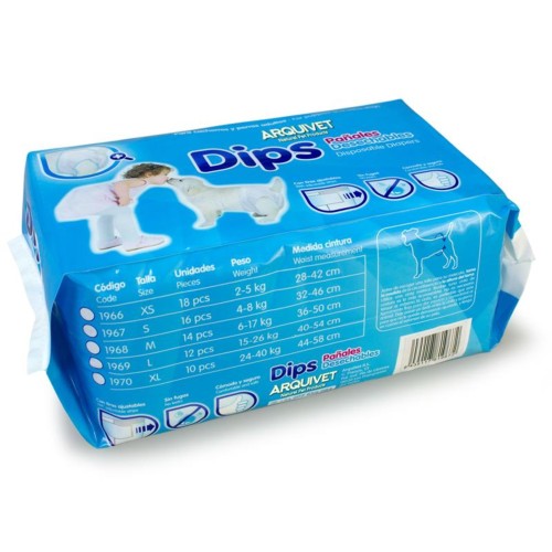 Pañal Desechable Arquidips Talla S 16 Pcs.