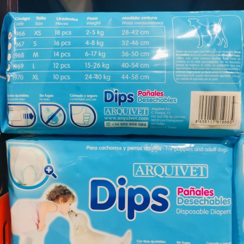 Pañales Arquidips Talla M/ 14 Piezas