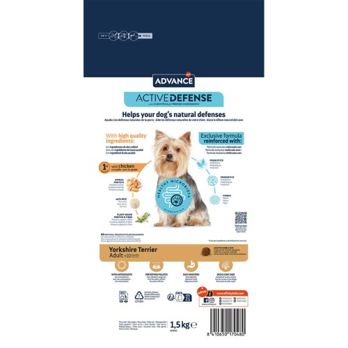 Advance Yorkshire Terrier 1.5 Kg | Nutrición Especializada