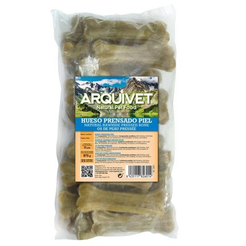 Hueso Prensado de Piel 11cm Bolsa 25 Uds.