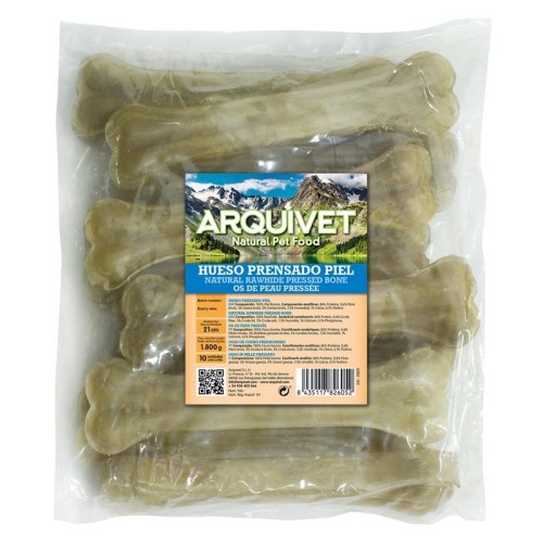 Pressed Skin Bone 21 Cm Bag 10 Units for Dogs