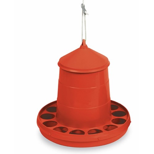 Tolva Plástica Ave 2 Kg. Rojo