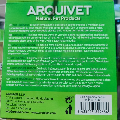 Slip Higiénico para Perros Hembras T-4 Alta Protección