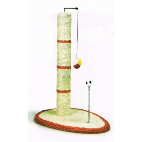 Scratching Post with Rat and Ball