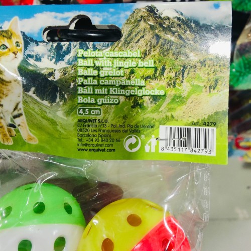 Rattle Ball 4.5cm 4 Units Bag