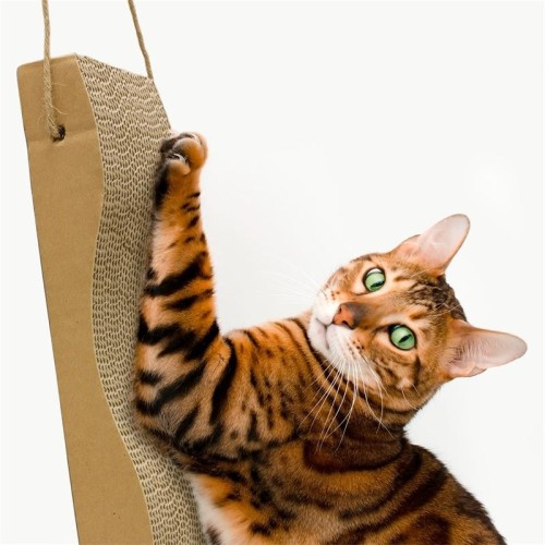 Wave-Shaped Cardboard Scratcher 46x12x5cm