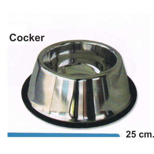 Comedero de Acero Inoxidable para Cocker