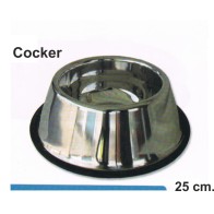 Comedero de Acero Inoxidable para Cocker