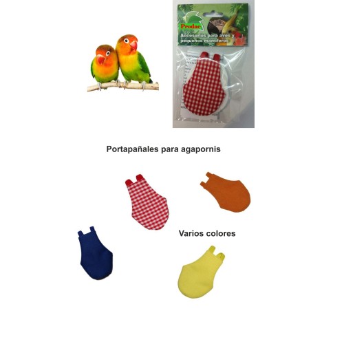 Portapañales Para Agapornis Varios Colores