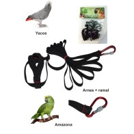 Harness for Yacos and Amazons Black
