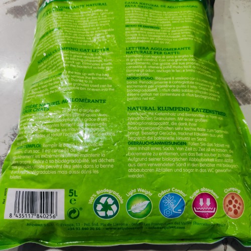 Arena Natural para Gatos 5 L