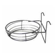 Porta Nido Metálico con 4 Aros para Aves