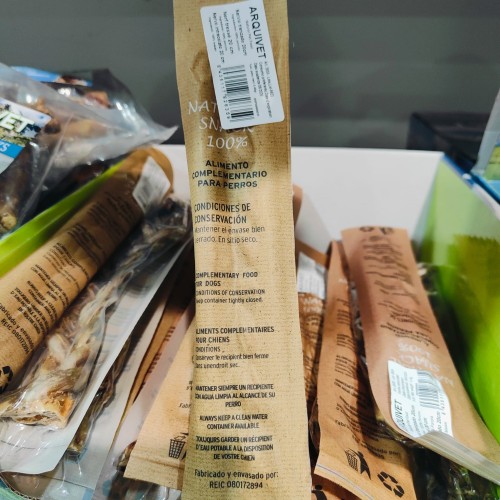 Nervio de Cerdo Trenzado 20 Cm Extra Snack Natural para Perros