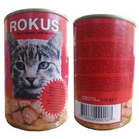 Lata Gatos 410 Gr.ternera Rokus