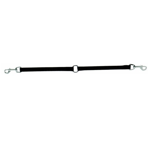 Acople De Nylon Negro Para Dos Perros 30-30x1.5cm