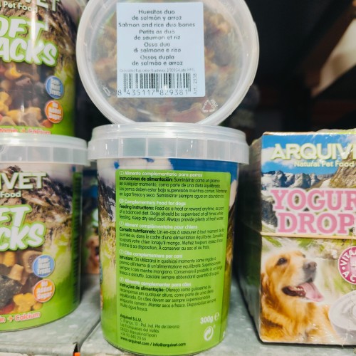 Soft Salmon and Rice Snacks for Dogs 300g