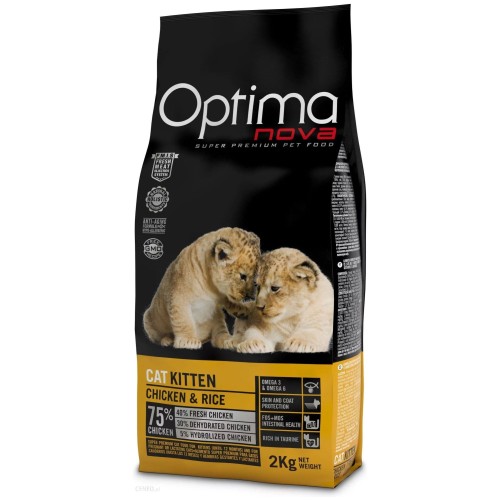 Optima Nova Cat Kitten Pollo Arroz 400g Comida Premium