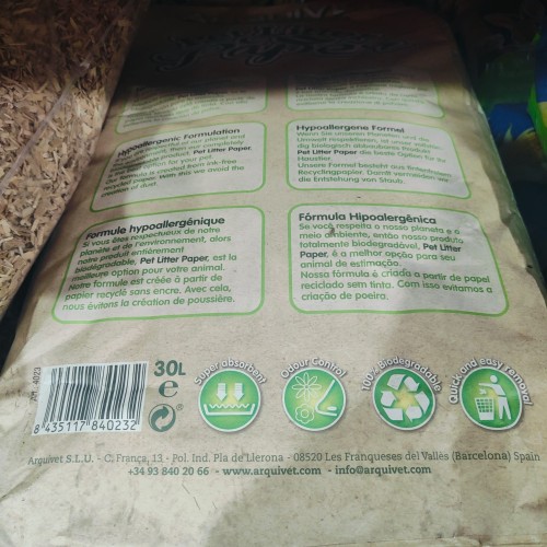 Papel Arquipaper Absorbente para Mascotas 30 Lts.