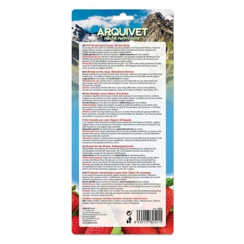 Dental Care Set for Dogs Strawberry Flavor