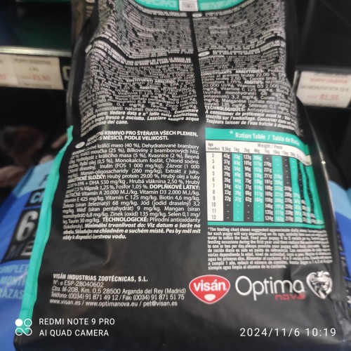 Optima Nova Puppy Digestive Conejo Patata 12 Kg