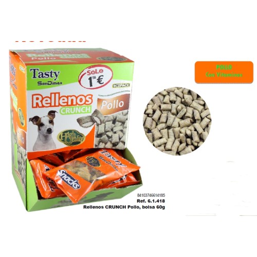 Rellenos Crunch Pollo 50g Caja de 35 Bolsas