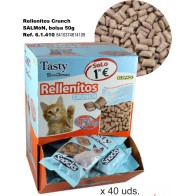 Rellenito Crunch Cat Salmon Snack 50g C/40 Bags