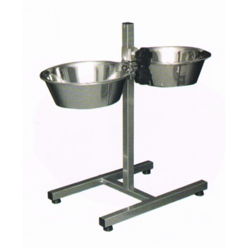Stainless Steel Stand with 2 Bowls 1.8L for Dogs