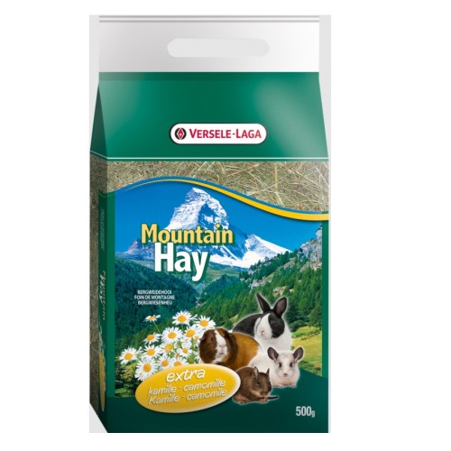Heno Montaña con Camomila 500g para Mascotas