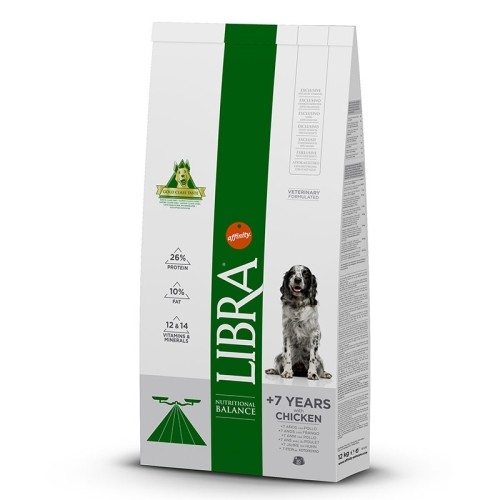 Alimento Libra Dog Senior para Perros Mayores de 7 Años 12 Kg