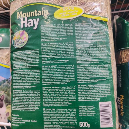 Heno de Montaña con Menta 500g Regalo Natural para Roedores