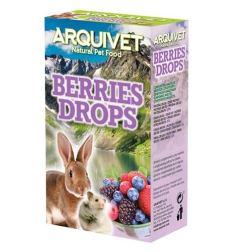 Drops de Frutas del Bosque para Roedores 65g