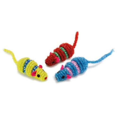 Set de Ratones Coloridos para Gatos - 3 Uds.