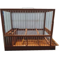 Large Mocking Cage with Grill Brown Domen