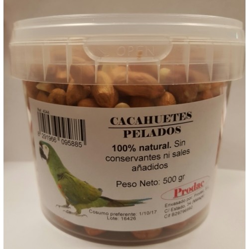 Cacahuetes Pelados 500gr. Prodac