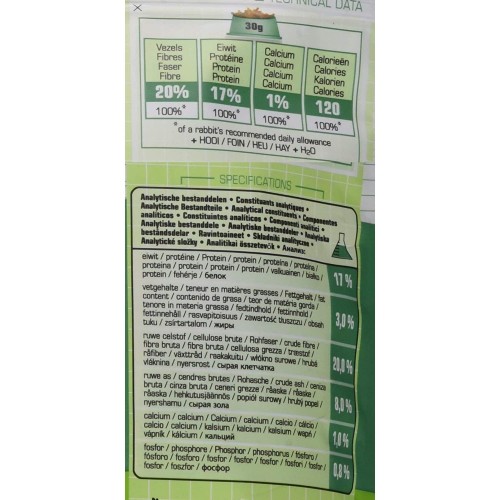 Complete Food for Junior Rabbits 500 Gr.