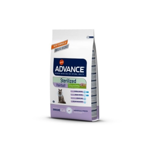 Advance Cat Food Hairball Esterilizado 10 Kg