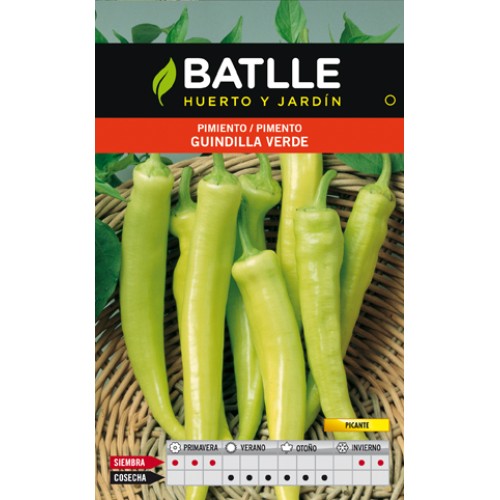 Variedad de Pimiento Guindilla Verde