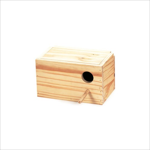 Lovebirds Wooden Nest Horizontal 23x14x14 Cm
