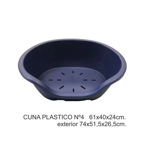 Cuna Plástica Nº6 77x50x27cm