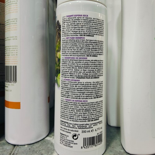 Champu Espuma Seca 200ml.arquifresh