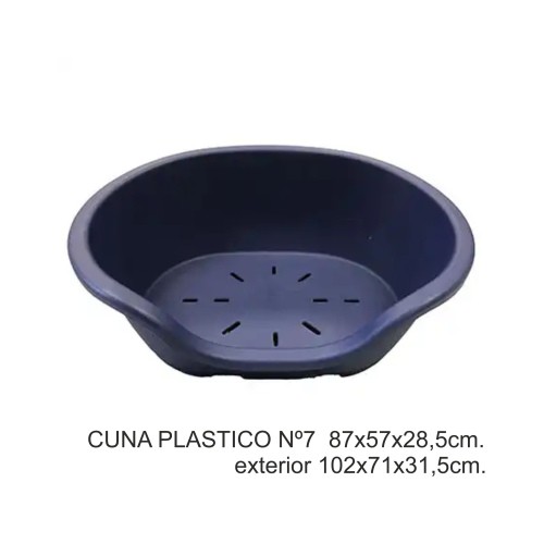 Cuna Plastico Nº7 87x57x28,5cm.