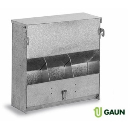 Straight Hopper Feeder for Rabbits with Lid