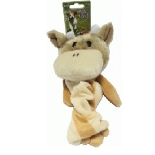 Juguete de Vaca Plch Elástica para Perros 30x10cm