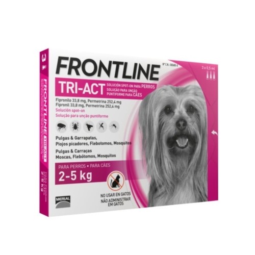 Frontline Tri-Act para Perros 5-10 Kg