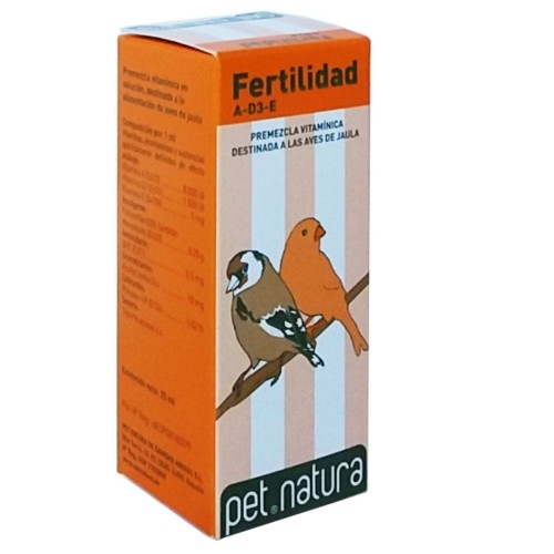 Suplemento de Fertilidad AD3E para Aves de Jaula 25 Ml.