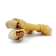 Hueso Nudo de Piel 18 cm Bolsa de 20 para Perros