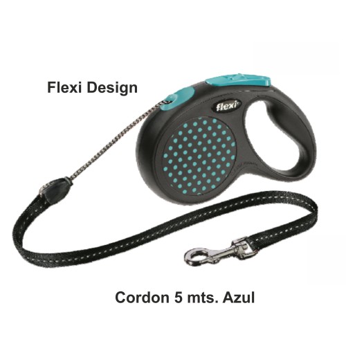 Flexi Design M Cord Blue 5 M