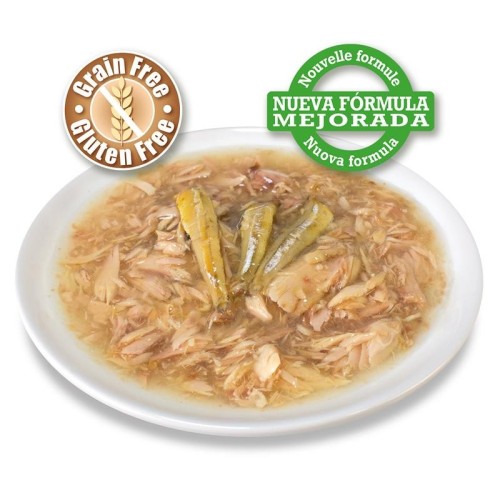 White Tuna and Anchovies in Sauce Can 80g