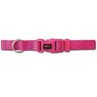 Collar Básico de Nylon Negro para Perros